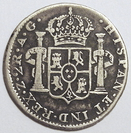 Ferdinand-VII-2-Reales---Zacatecas---1819-Ag