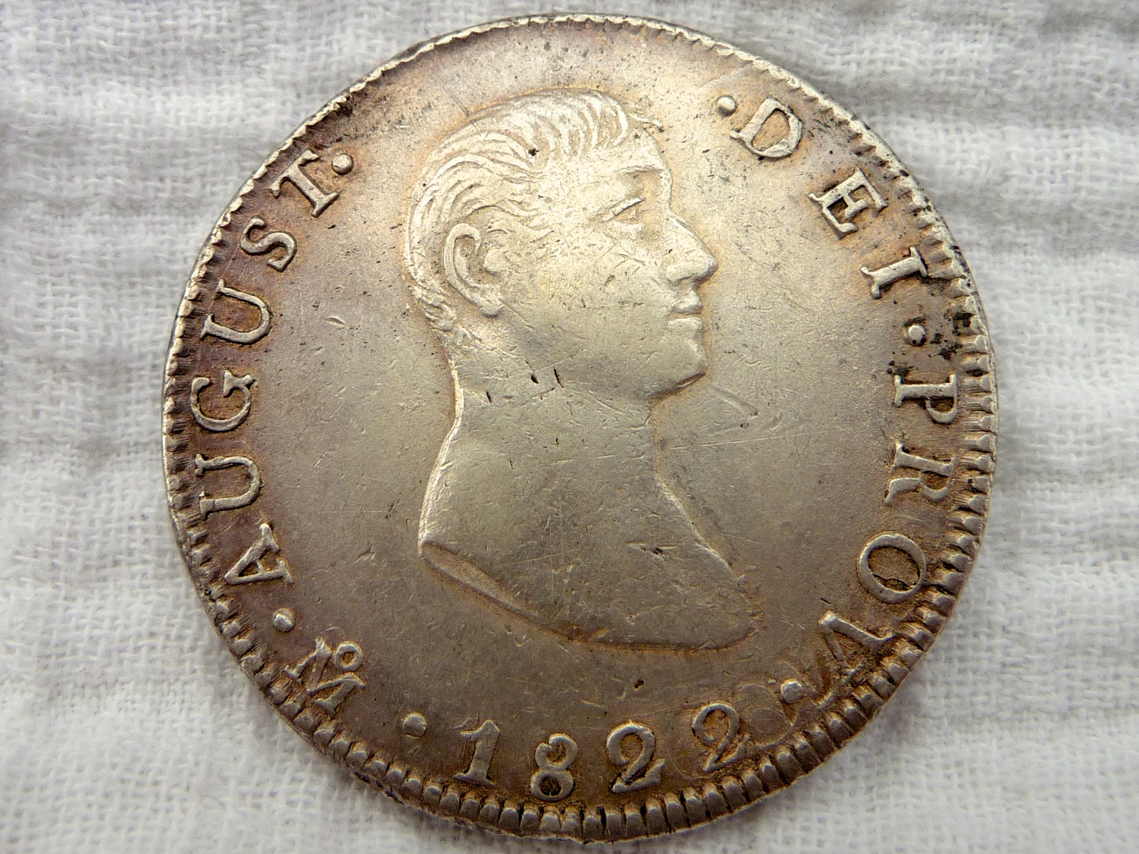 Iturbide-8-Reales---1822---Mexico