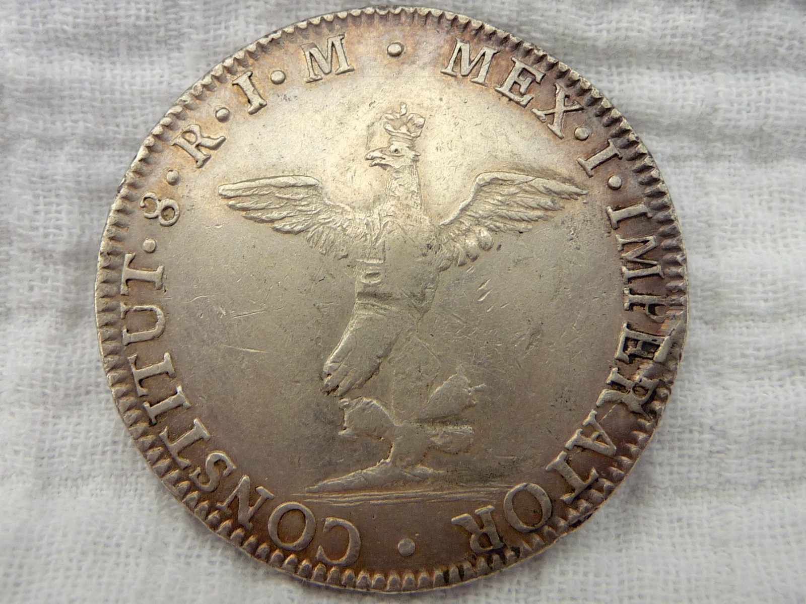Iturbide-8-Reales---1822---Mexico